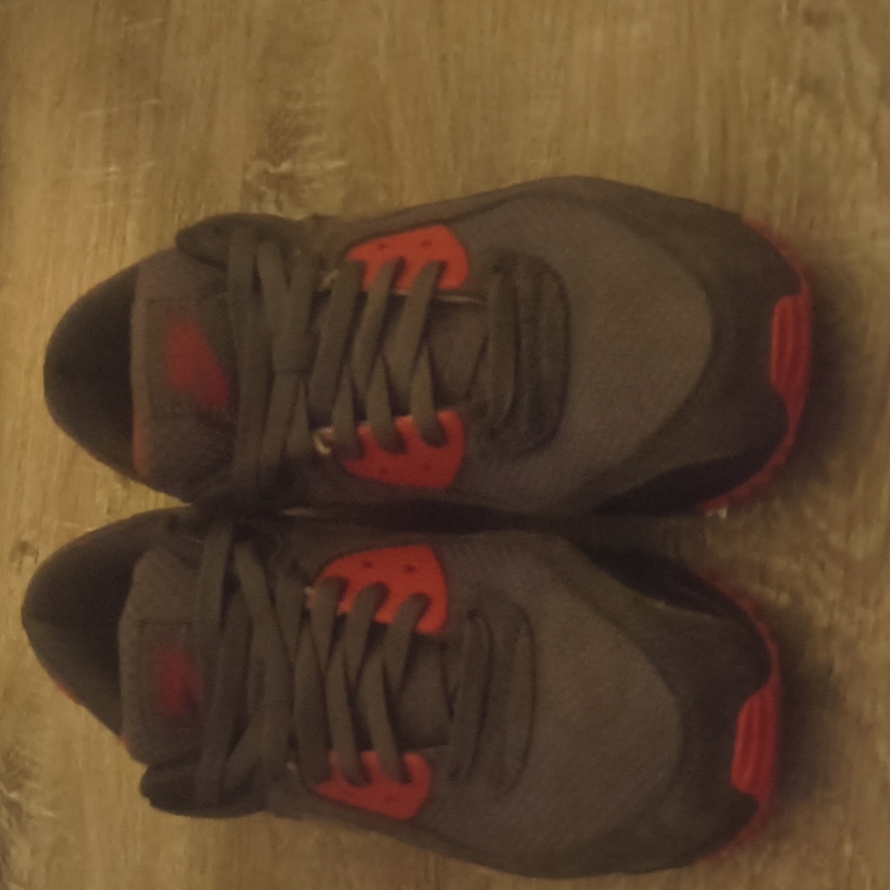 Nike Gray and Red Athletic Shoes